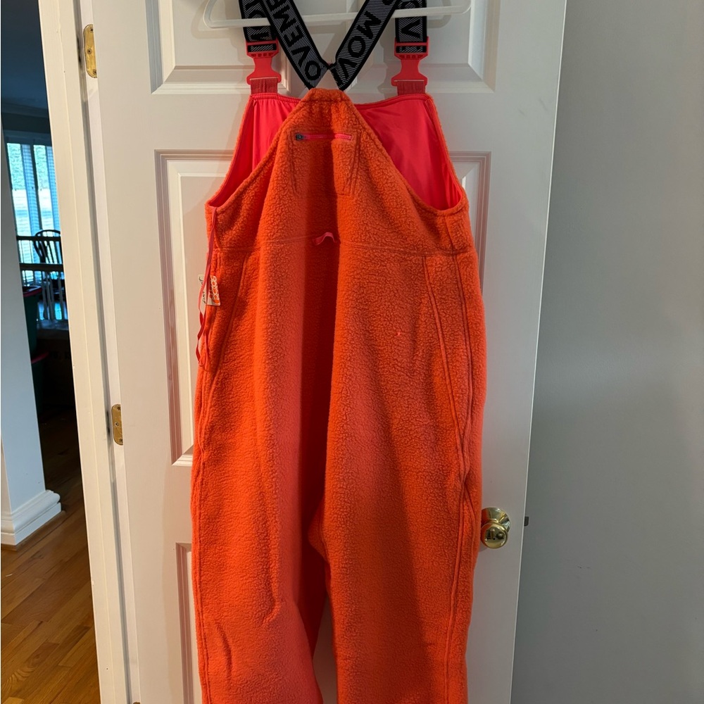FP Movement by Free People Orange Fleece Bib Jumpsuit - Picture 6 of 6